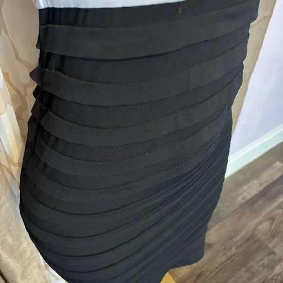Elegant Black and White Women's Dress, size 8p - Picture 4 of 5